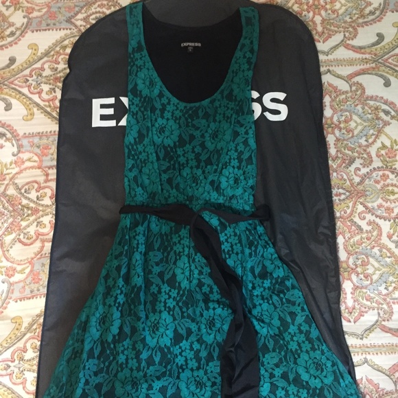 Lace Teal Green Dress from Express - Picture 1 of 3